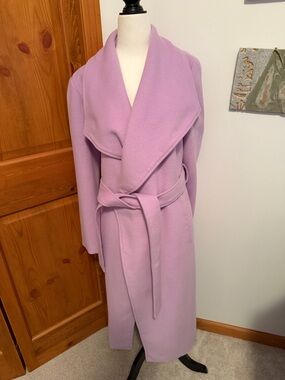 Lavender Long Belted Wrap Coat…en Thread